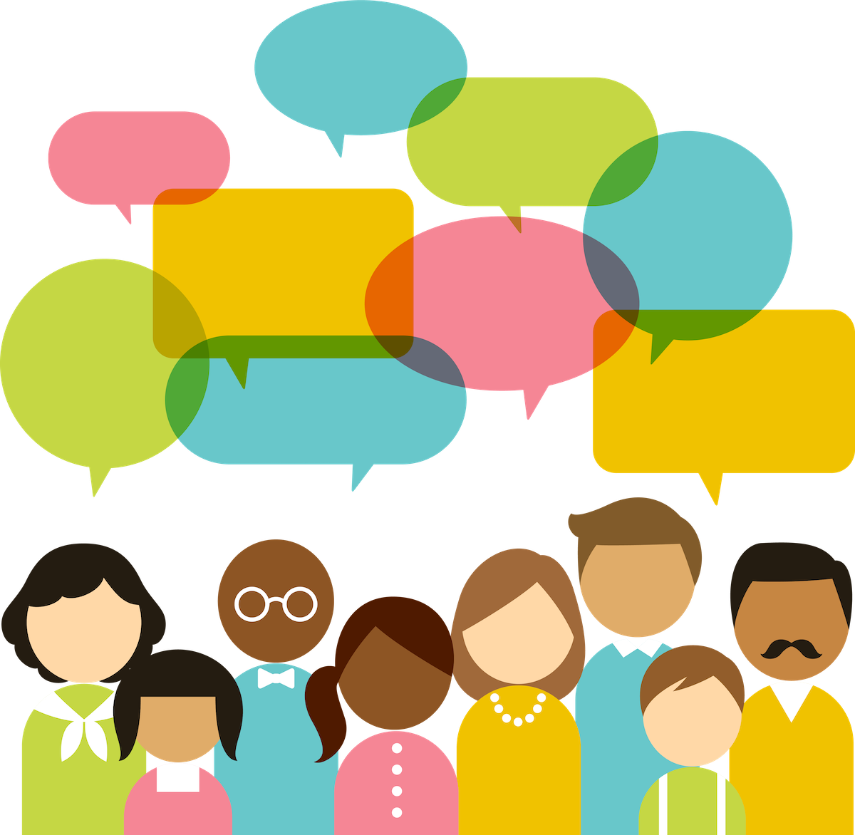 Group of People Chatting